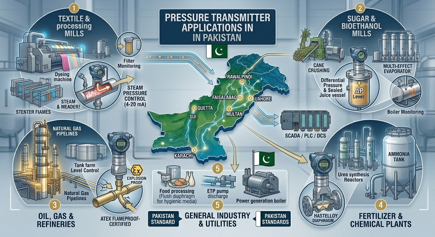 Pressure Transmitter Applications in Pakistan - PAKCIA